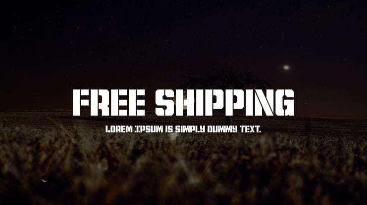 Free Shipping Font Family