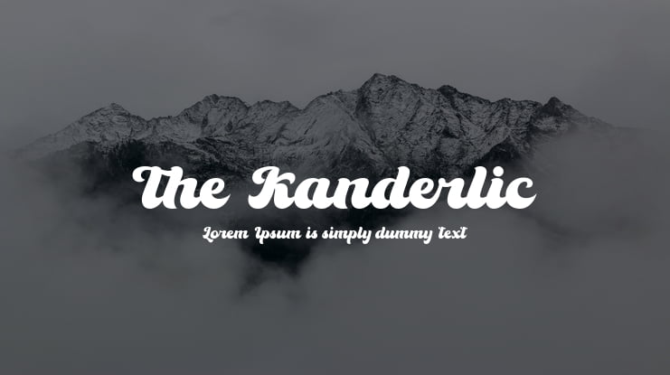 The Kanderlic Font
