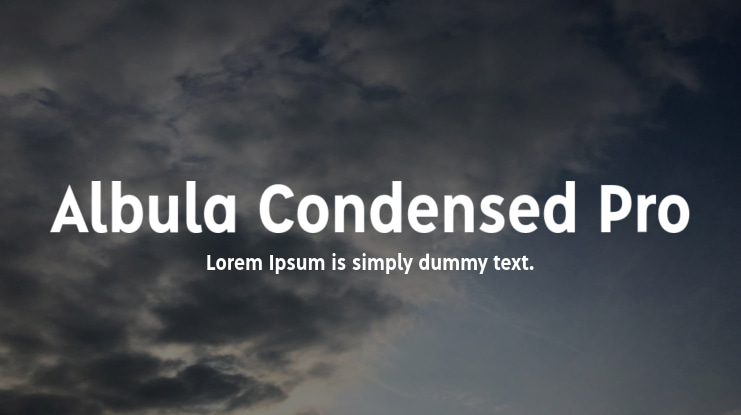 Albula Condensed Pro Font