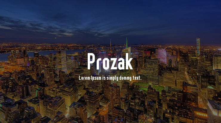 Prozak Font Family