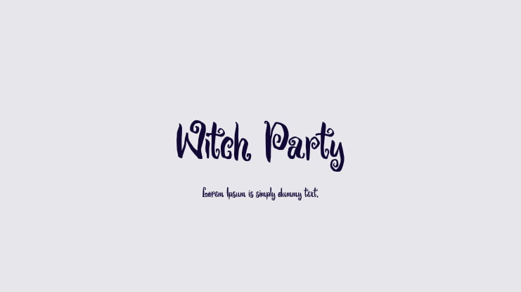 Witch Party Font