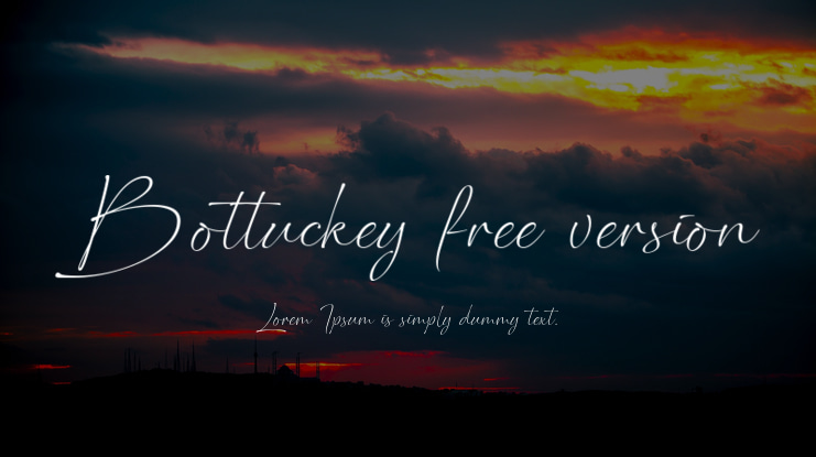Bottuckey free version Font