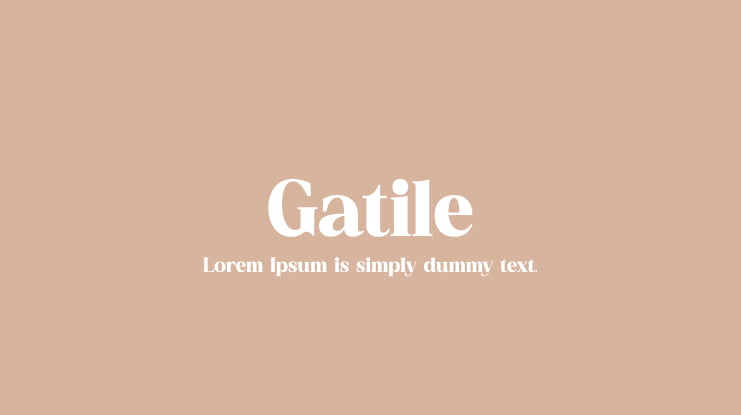 Gatile Font