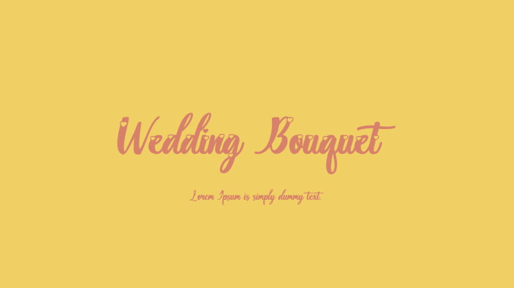 Wedding Bouquet Font