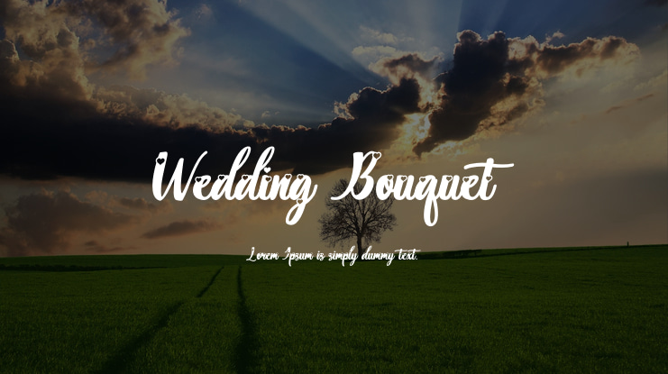 Wedding Bouquet Font