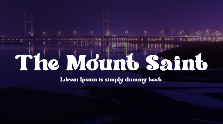 The Mount Saint Font