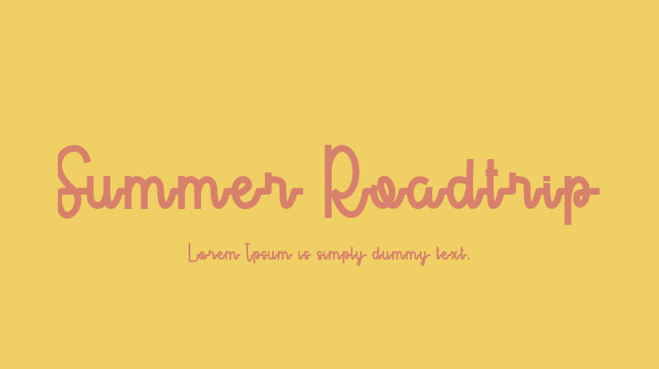 Summer Roadtrip Font