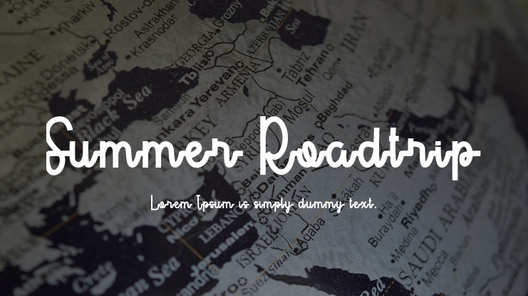 Summer Roadtrip Font