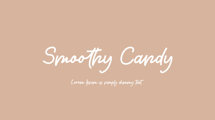 Smoothy Candy Font
