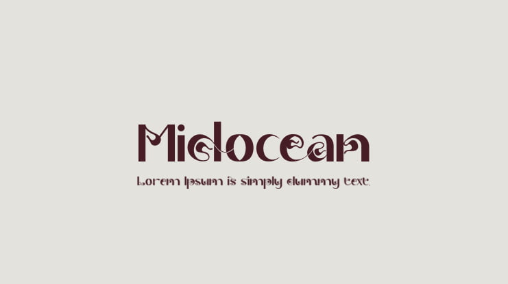 Midocean Font