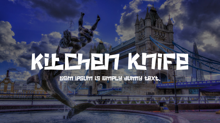Kitchen Knife Font