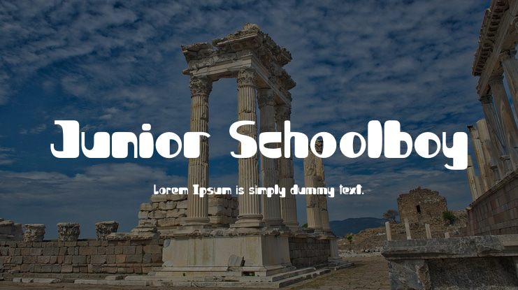 Junior Schoolboy Font