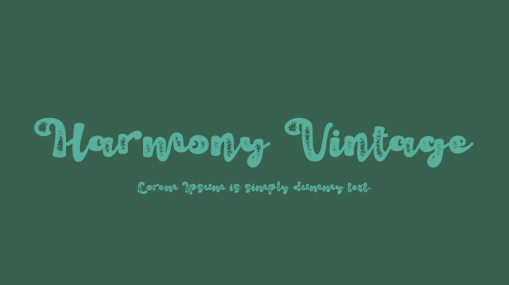 Harmony Vintage Font