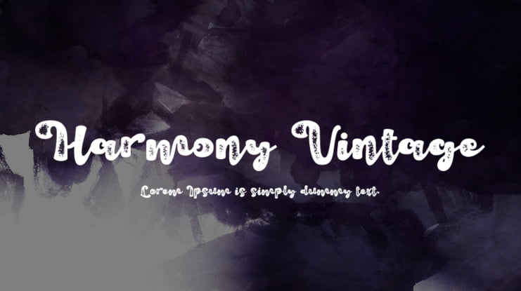 Harmony Vintage Font