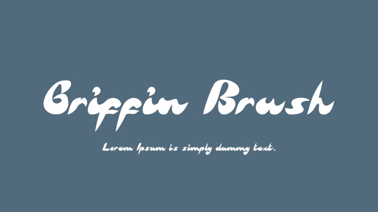 Griffin Brush Font