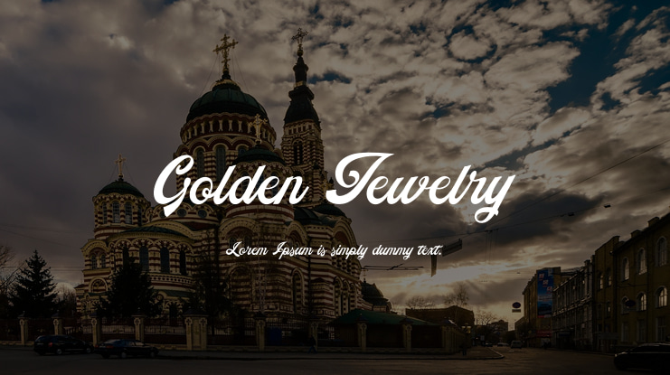 Golden Jewelry Font