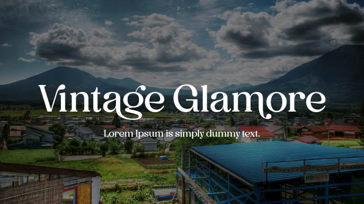 Vintage Glamore Font Family