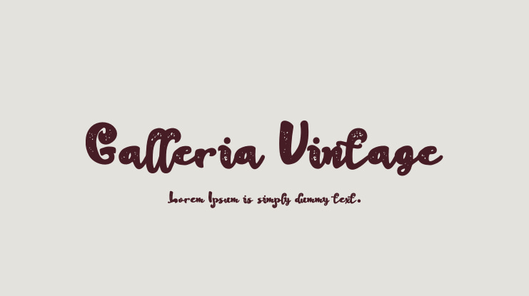 Galleria Vintage Font