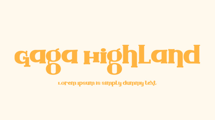 Gaga Highland Font