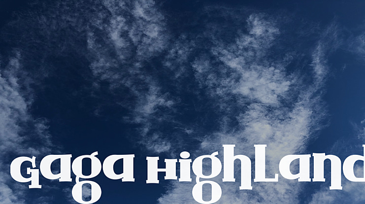 Gaga Highland Font