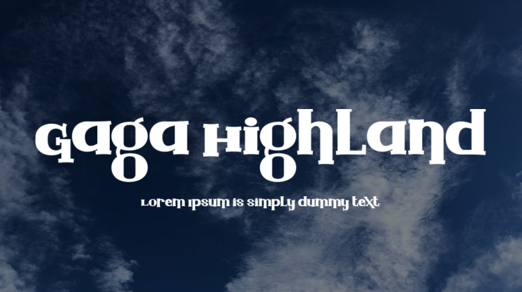 Gaga Highland Font