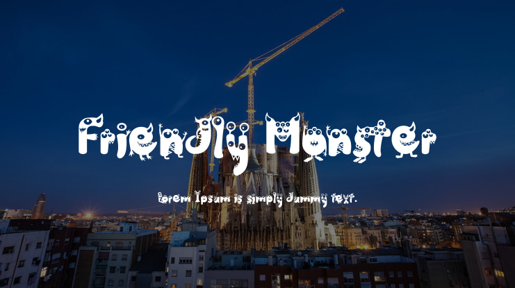 Friendly Monster Font