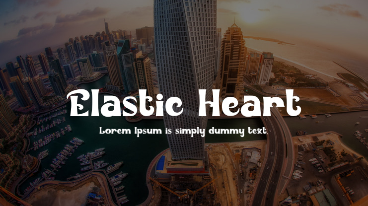 Elastic Heart Font