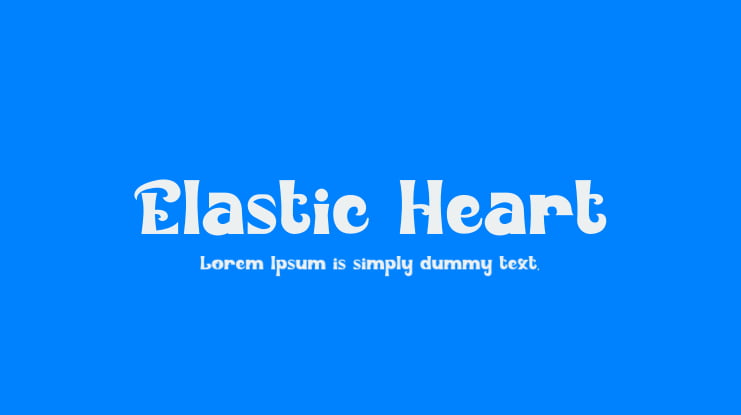 Elastic Heart Font
