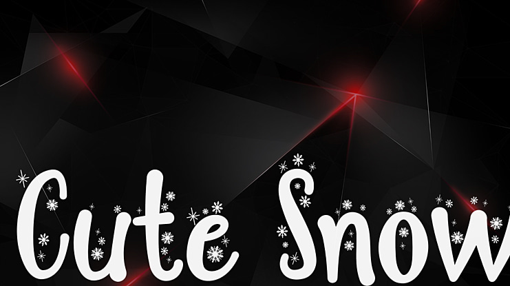 Cute Snow Font
