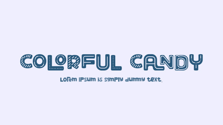 COLORFUL CANDY Font