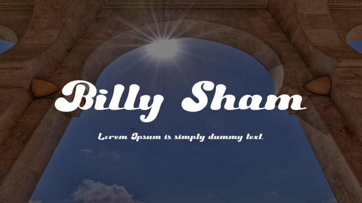 Billy Sham Font