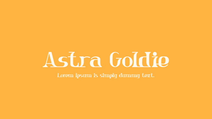 Astra Goldie Font