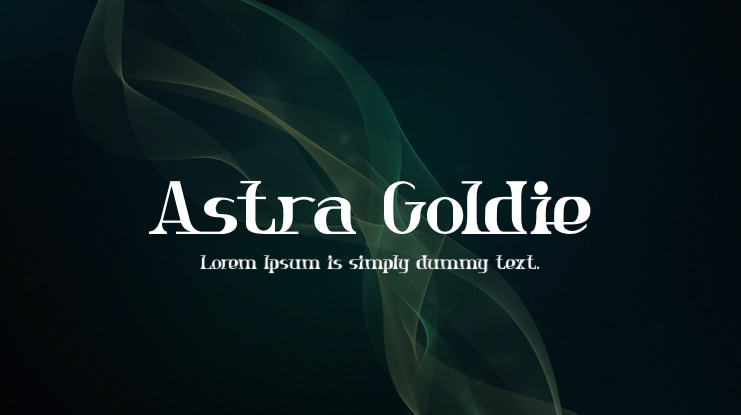 Astra Goldie Font