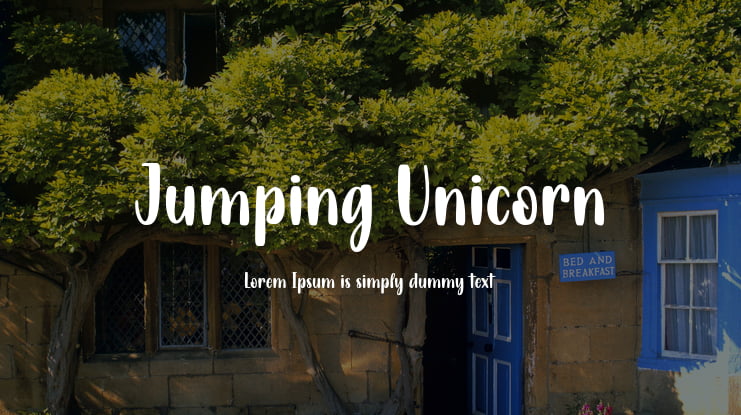 Jumping Unicorn Font Family