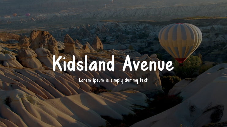 Kidsland Avenue Font