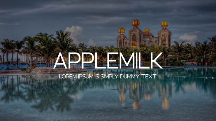 Applemilk Font