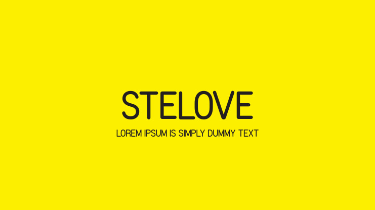 Stelove Font