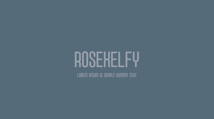 Rosexelfy Font