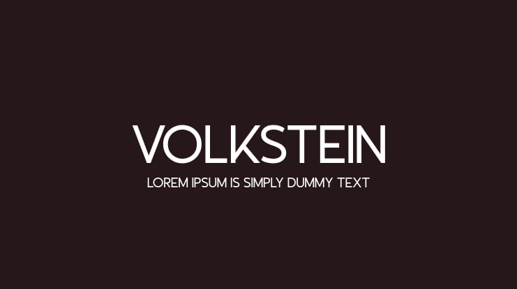 Volkstein Font