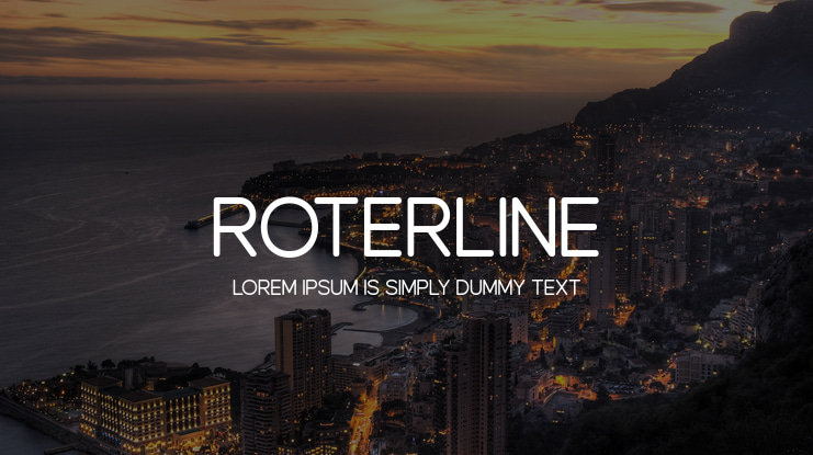 Roterline Font