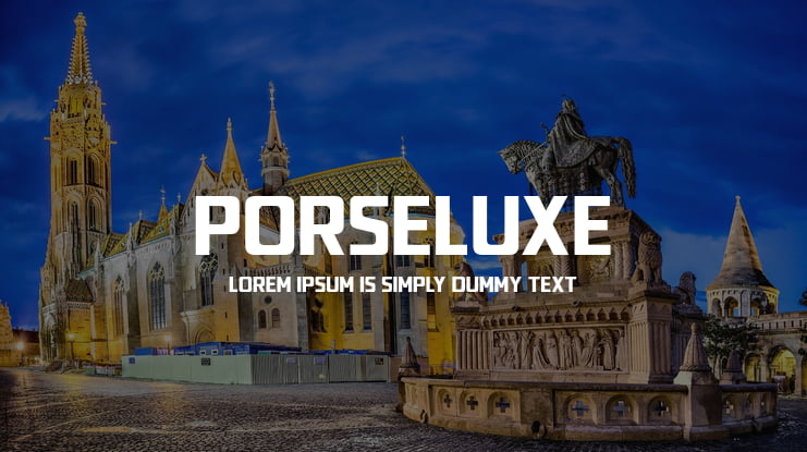 Porseluxe Font