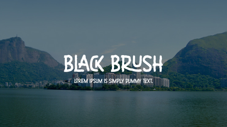Black Brush Font