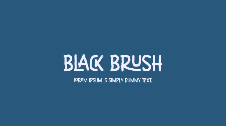 Black Brush Font
