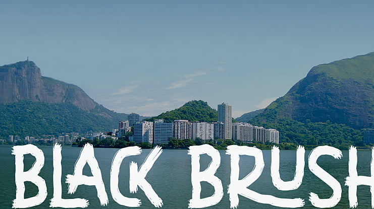 Black Brush Font