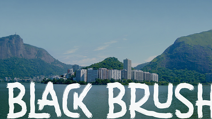 Black Brush Font
