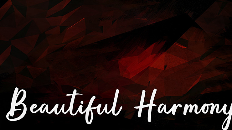 Beautiful Harmony Font
