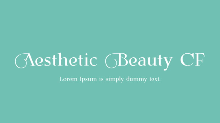 Aesthetic Beauty CF Font