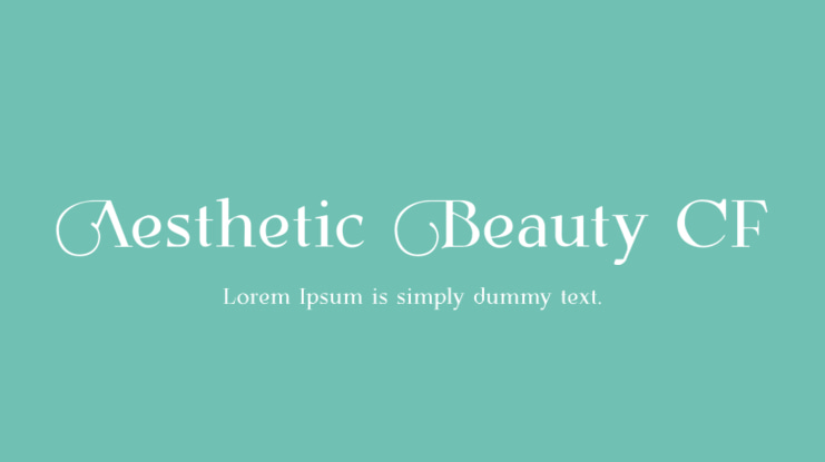 Aesthetic Beauty CF Font