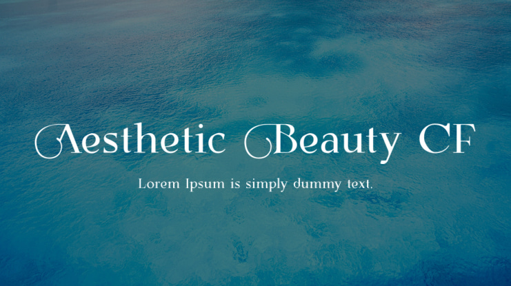 Aesthetic Beauty CF Font
