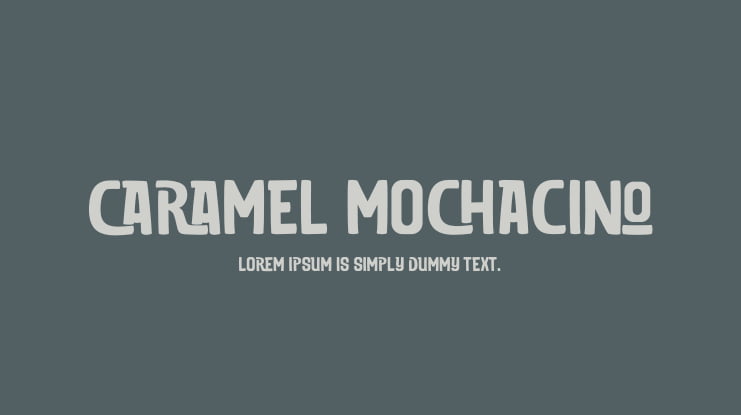CARAMEL MOCHACINO Font